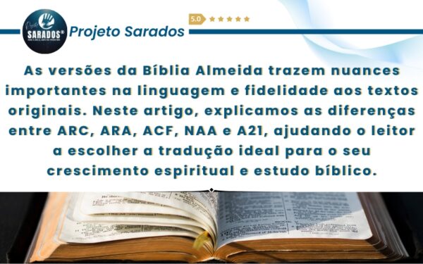 Versões da Bíblia Almeida – Qual a Diferença e Como Escolher?